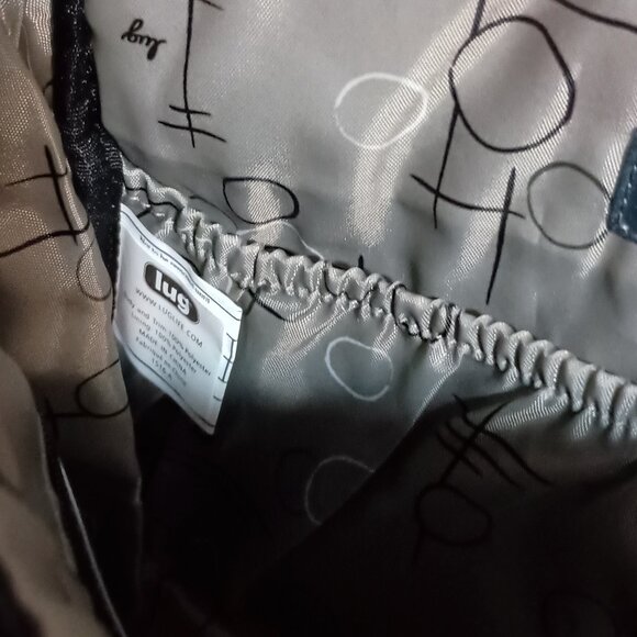 Lug Shimmy Crossbody Shoulder Bag Purse Red White Polka Dots Multiple Pockets - Picture 9 of 16